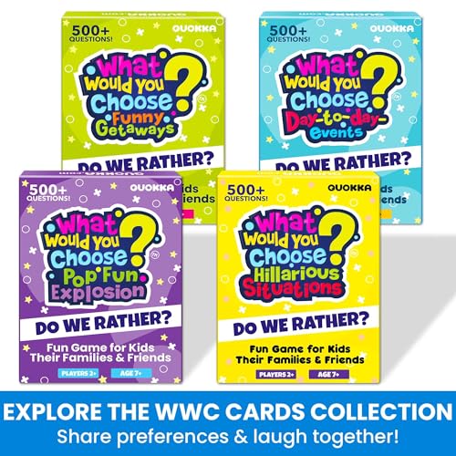 QUOKKA Pop Culture Card Game for Teens, Kids, Adults – 500+ Trendy Questions About Music, Movies & Internet Fun | What Would You Choose Challenge | Funny Party & Family Night Game, Travel & Sleepovers - color: 8. Pop Culture