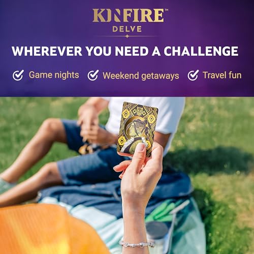 Kinfire Delve: Scorn’s Stockade – Solo or 2-Player Tactical Card and Dice Game, Battle Illusions, 60+ Min Gameplay – Replayable Adventure – Ages 14+ (Part of the Kinfire Universe: 5 Standalone Games)