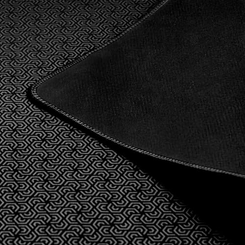 Board Game Mat for 36 x 36 in Tables, Mahjong Mat with Carrying Bag, Neoprene Playmat, Table Cover for Board Games, Tile, Poker, RPG and Dominoes (Black) - color: Black