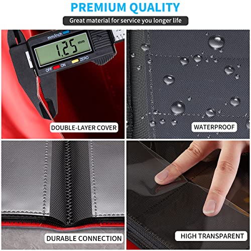 Upgraded 9 Pockets Trading Card Collection Binder, 360 Book Holder Album for Yugioh, MTG, TCG, Magic, Sports Cards - Red - color: Red