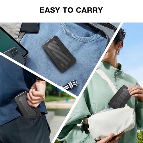 HEIYING Switch Game Case with 48 Precise Slots for Nintendo Switch 2 / OLED | Portable Game Card Holder, Hard ABS Shell with Soft Silicone Lining, Precise Card Slots,Magnetic Closure for Easy Access - color: Carbon Fibre Black