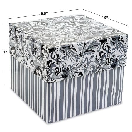 Current Greeting Card Organizer Box | Black Elegance,12 dividers and 24 self-stick labels, Holds 140+ Greeting Cards, Recipe Cards, Photo Collections, and more - color: Black