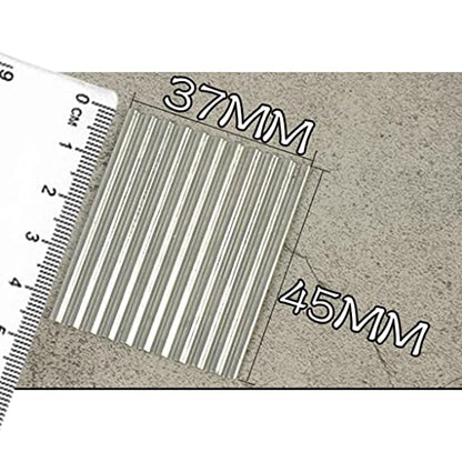 1:35 Scale Steel Shed Corrugated Tile Set, 8 Pcs Iron Miniature Roof Tiles for Diorama Building and Sand Table Layout