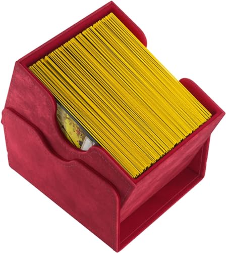 GameGenic Deck Box – Sidekick XL Red 100CT – Durable and Sturdy TCG, OCG, CCG Card Storage – Compatible with Pokemon, Yugioh, Commander, and MTG Magic: The Gathering Cards - color: Red