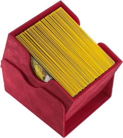 GameGenic Deck Box – Sidekick XL Red 100CT – Durable and Sturdy TCG, OCG, CCG Card Storage – Compatible with Pokemon, Yugioh, Commander, and MTG Magic: The Gathering Cards - color: Red