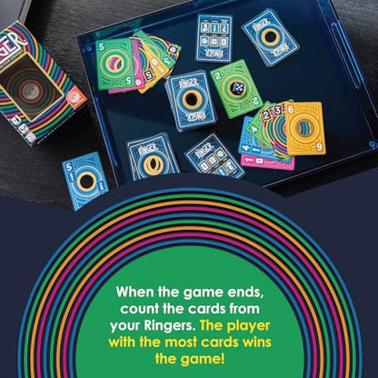 MindWare Ringer Family Card Game | A fast, replayable card game. Includes 1 die and 105 playing cards. For teens & adults.
