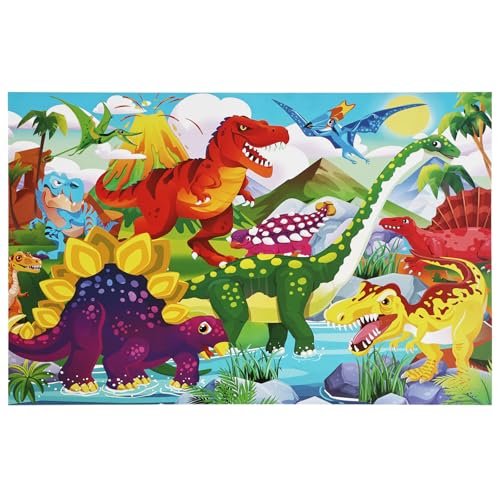 Puzzles for Kids 4-8 Years Old - Dinosaur World 100 Pieces Puzzles for Toddlers Learning Educational Puzzle Toys for Boys and Girls. - color: Cute Dinosaur