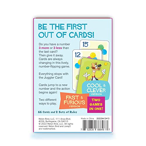 Melon Rind Jump 3, Math Game for Kids Learning Multiples of 3, Lively Card Game, a Fun Math Activity for Boosting Confidence, Quick and Easy Screenless Fun, Ages 7+ - style: Multiples of 3