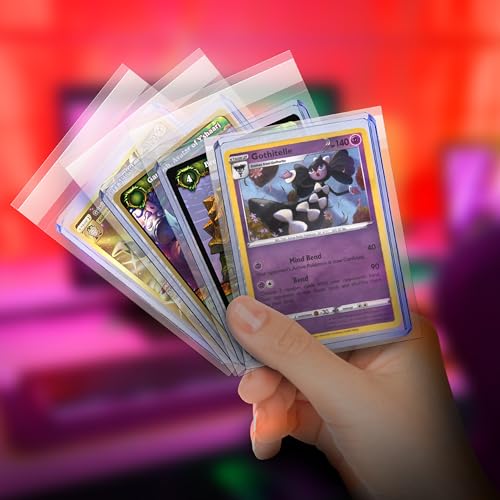 EVORETRO Resealable Team Bags for Trading Cards - 100 Pack Trading Card Team Bags for Toploaders & One-Touch (35pt–100pt) - Acid-Free Crystal Clear TCG Card Sleeves for Storage & Display - size: Resealable Team Bags (Pack of 100)
