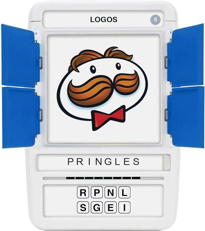 100 PICS Logos Travel Game - Guess 100 Logos | Flash Cards with Slide Reveal Case | Card Game, Gift, Stocking Stuffer | Hours of Fun for Kids and Adults | Ages 6+ - style: Logos
