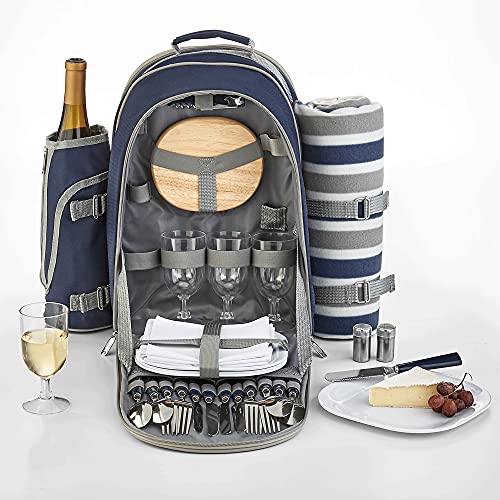 Red Envelope Personalized Picnic Backpack - Outdoor Gear - Insulated Compartment - Customize with Monogram - style: Customize with Monogram