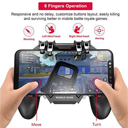 DELAM Mobile Game Controller for iPhone & Android, Pubg Mobile Controller with Cooling Fan, Phone Triggers for Gaming, Gaming Grip Joystick Gamepad Shoot Aim Keys for 4.7-6.5" Phone - color: PUBG Controller with Cooling Fan