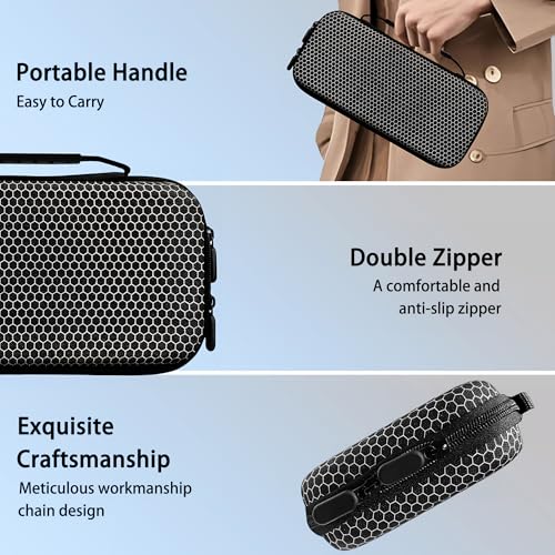 Carrying Case for Nintendo Switch 2 2025 Holds 24 Cartridges w/Pockets | 11.61-inch hard EVA shell with 24 game card slots, zippered pocket, soft lining, wrist strap, and accessory storage, Black - style: Eva Portable Bag With Protective Shell and 2 Scree