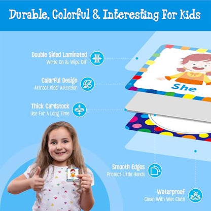 Hebayy Memory Matching Game, 72 PCS Grade K Sight Words Matching Cards for Kids, 36 Pairs Memory Cards, Educational Toy for Children to Learn Sight Words - style: Sight Words-B