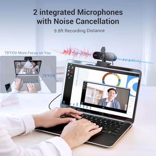N newline 4K Webcam for PC with PDAF Autofocus, Privacy Cover, Dual Microphones, 4K@30FPS & 1080P@60FPS, Auto Light Correction, Plug & Play USB Camera for Laptop, Mac & Desktop, Streaming - style: 4K Webcam