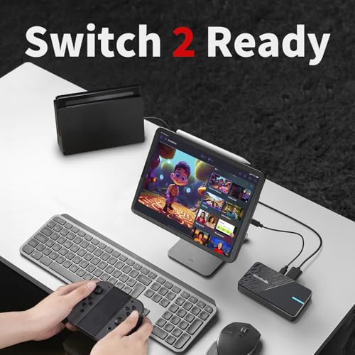 AVerMedia Capture Card for Streaming, 4K60 HDR Passthrough, 1080p60 Video Recording, Ultra-Low Latency Game Streaming for Switch 2, Xbox, PS5, PC on Twitch, OBS, Win11, Mac - StreamLine MINI+ GC311G2 - size: 1080p60 - GC311G2
