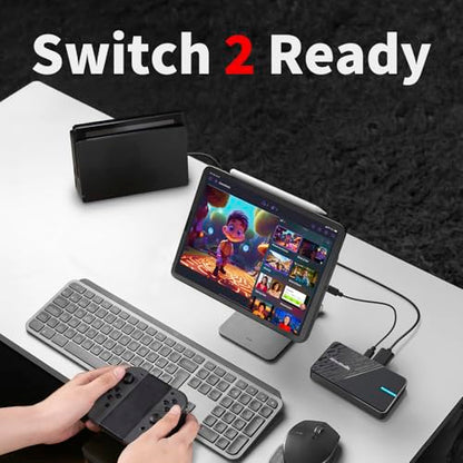 AVerMedia Capture Card for Streaming, 4K60 HDR Passthrough, 1080p60 Video Recording, Ultra-Low Latency Game Streaming for Switch 2, Xbox, PS5, PC on Twitch, OBS, Win11, Mac - StreamLine MINI+ GC311G2 - size: 1080p60 - GC311G2