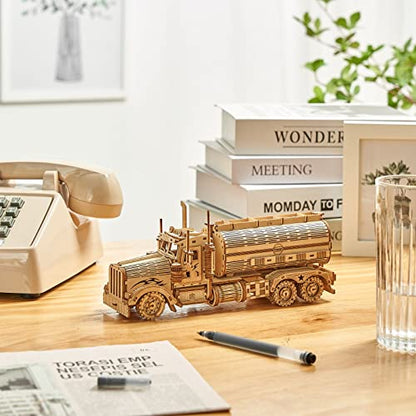 3D Wooden Puzzles Truck Model Kits, Brainteaser and Puzzle for Christmas/Birthday,Gifts for Adults and Teens to Build Combination - style: Truck