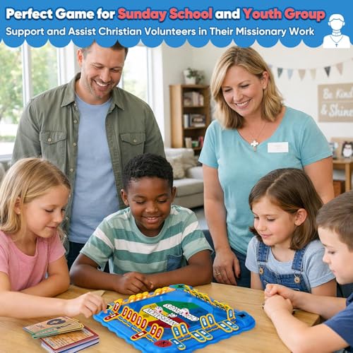 Garybank Bible Conversation Game for Kids, Christian Virtue Development | 180 Conversations & Challenges, 10 Bible Virtue Cards, 10 Verses, Learn the Bible, Learn Math Skills & Strategy, Age 5+