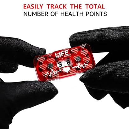 6Pcs MTG Life Counter Double Digits with Metal Box, Health Tracker Life Counter for Collectible Card Games, Compatible with D&D RPG CCG TCG Tabletop Board Games Magic Card Games Accessories - color: A Color-6pcs
