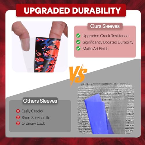 Kabinka MTG Card Sleeves -Spider 100 Standard Size Pack | Clear Front & Matte Finish Back MTG Sleeves for Magic The Gathering TCG - color: Spider