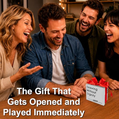 Drawing Without Dignity Party Drawing Game – Hilarious Sketching Game for Grown-Up Game Nights, Friends, Parties, Bachelorette Weekends & White Elephant Gifts