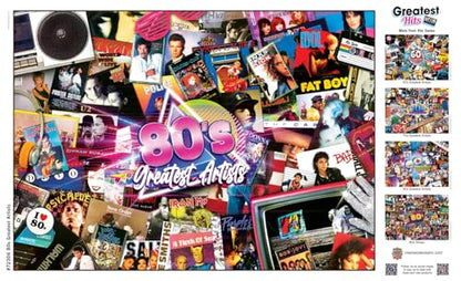 MasterPieces Greatest Hits - 80's 1000pc Puzzle - style: 80's Greatest Artists