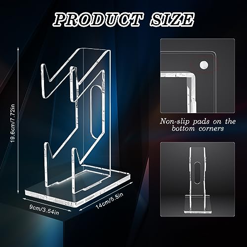 FYY Game Controller Holder 2 Pack - 2 Tiers Universal Dual Controller Stand Headphone Holder, Acrylic Clear Controller Display Stand Compatible with Nintendo Switch Xbox PS5 PS4 - color: 2 Pcs-2-Tier-Clear