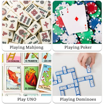 Hydrangeas Mahjong Table Mat, Non-Slip Noise Reduction Mah Jong Mat with Carrying Bag, Game Table Cover for Mahjongs Poker Card, Festival Birthday Gift for Mahjong Lovers, 31x 31In - color: Hydrangea