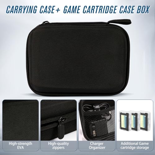 Carrying Case for Gameboy Game Cartridges, Portable Protective Case for Gameboy Advance and SP Games, Holds 20 Game Cartridges, Comes with 3 Small Clear Cases - style: Cartridges