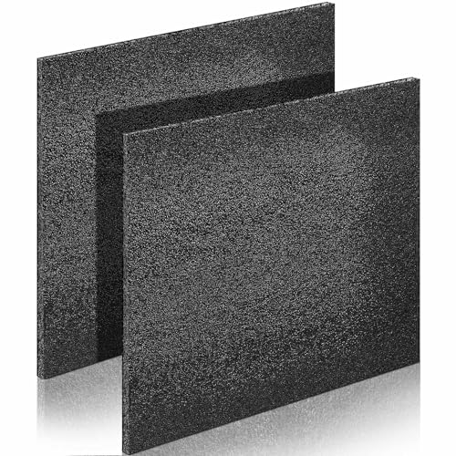 Hoolerry 2 Pcs Customizable Polyethylene Foam Packing Inserts for Cases Thick Polyethylene Cuttable Foam Sheet for Tool Box, Camera, Crafts, Storage and Crafts (12" X 10" X 0.5",Black) - size: 12" X 10" X 0.5"