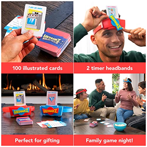 Spin Master Games Hedbanz Blast Off! Guessing Game with 25 Bonus Cards, Family Game Night for Kids and Families Ages 6 and up (Amazon Exclusive) - style: Hedbanz Blast Off, Includes 25 Bonus Cards