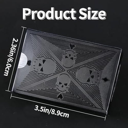 Etyishe Waterproof Playing Cards, Plastic Playing Cards, Deck of Cards | Standard Size, Cool, Black Playing Card for Adults, Premium Poker Card Set, for Magic,Beach,Pool,Camping,Party Games