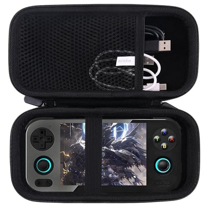 WAIYUCN Hard Carrying Case Compatible with RG476H Retro Game Console Handheld Game Protective Case (Black) - color: Black
