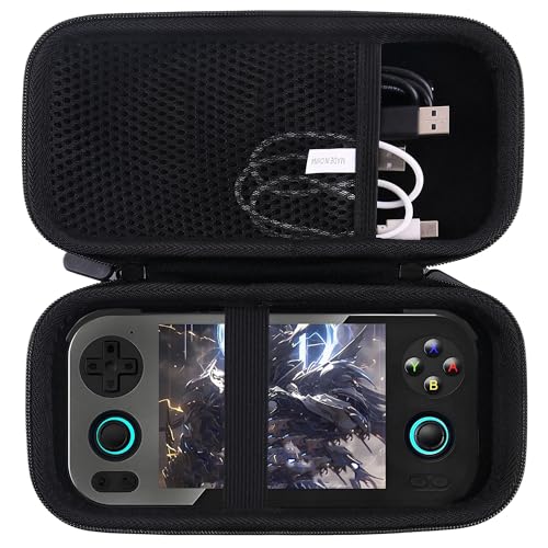 WAIYUCN Hard Carrying Case Compatible with RG476H Retro Game Console Handheld Game Protective Case (Black) - color: Black