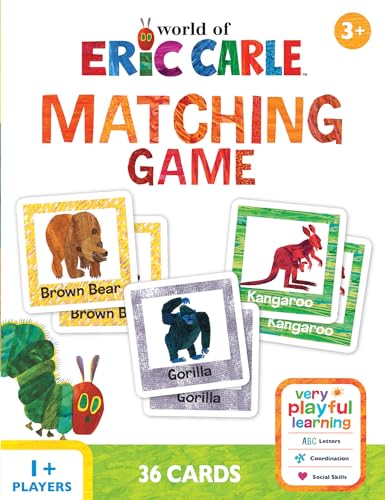 Masterpieces World of Eric Carle Matching Travel Card Game for Kids - style: Eric Carle
