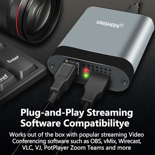 4k HDMI SDI Video Capture Card, 4K30 HDMI to USB 3.0 Capture Card for Streaming Work with Camera/Xbox/PS4/PS5/PC/OBS