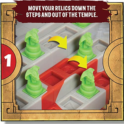 Temple Raider Board Game | Jakks Wild Games | Strategy Board-Game | Family Dice Game for Adults and Kids | 2 to 4 Players | Average playtime 25-45 minutes | Ages 8+