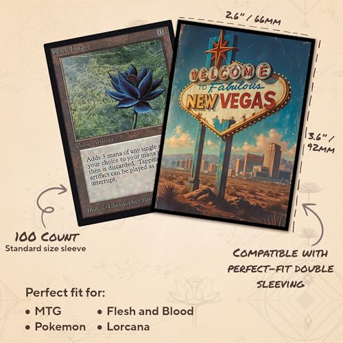 The Last Jackpot - MTG Card Sleeves, 104ct, Standard Size, Smooth | Perfect for Double Sleeving, Smudge Resistant Matte Back, Standard 66x92mm - Compatible with Magic The Gathering & TCG Cards - color: The Last Jackpot, size: Smooth
