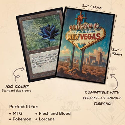 The Last Jackpot - MTG Card Sleeves, 104ct, Standard Size, Smooth | Perfect for Double Sleeving, Smudge Resistant Matte Back, Standard 66x92mm - Compatible with Magic The Gathering & TCG Cards - color: The Last Jackpot, size: Smooth