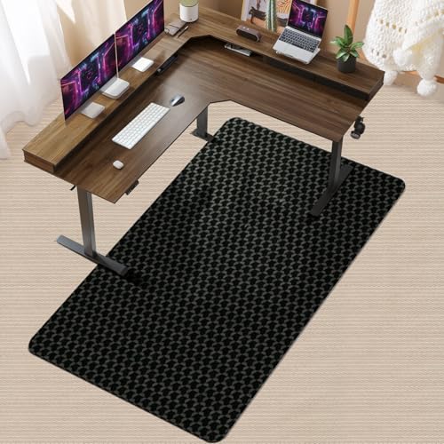 Vicwe Office Chair Mat for Carpet, 72"x46" Heavy Duty Chair Mat with Studs | Large Anti-Slip Waterproof Carpet Protector, Desk Chair Mat for Rolling Chair, Easy Glide Floor Mat for Gaming, Home, Black - color: Black, size: 72" x 46" (for low-pile carpet)