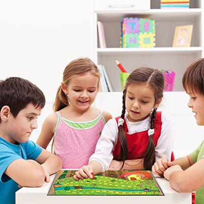 Zhanmai 4 Pcs Folding Blank Game Board 17 x 17 Inch Make Your Own Game Board, Quad Fold Dry Erase Blank Games Boards for School Classroom DIY Games Activities, 4 Folders - style: 17 x 17 in