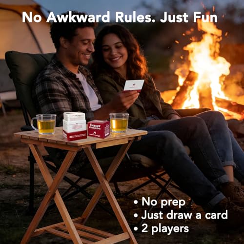 Couples Card Games for Adults – 120 Flirty & Romantic Dares with 3 Levels, Fun Date Night Game for 2 Players, Intimate Couples Games with Optional Drinking, Wedding Gift for Couple