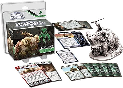 Star Wars Imperial Assault Board Game Bantha Rider VILLAIN PACK - Epic Sci-Fi Miniatures Strategy Game for Kids and Adults, Ages 14+, 1-5 Players, 1-2 Hour Playtime, Made by Fantasy Flight Games - size: Villain Pack, style: Bantha Rider