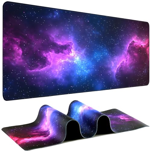 Mouse Pad Gaming - Desk Mat for Keyboard and Mouse - Galaxy Space Large Mouse Pad for Desk, Mousepad (31.5" x 11.8") with Non-Slip Base, Desks Pad Mat for Gaming, Office and Home - color: Galaxy Space Style 2, size: 31.5L x 11.8W inches