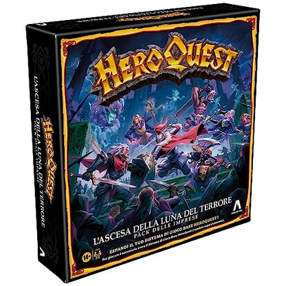 Avalon Hill, HeroQuest Rise of the Terror Moon Companies Pack to Play You Must Have the HeroQuest Base Game System Roleplay Game - style: THE ASCESS OF THE EARTH MOON