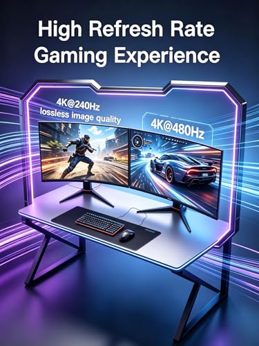 Avaoaa 16K HDMI Cable 2.2 96Gbps 6.6FT, Ultra High Speed Cable Support 8K/4K 240Hz 144Hz 120Hz 60Hz eARC HDR10+ HDCP2.3 HDMI Cord Compatible with PS5/Xbox/Switch 2/Roku TV/Mac Monitor Laptop Blu-ray - size: 6.6 ft（2M）
