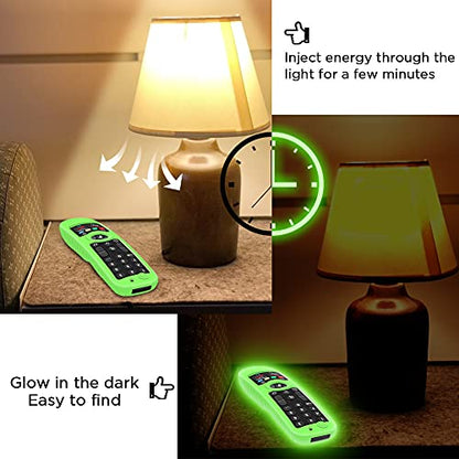Silicone Case for LG AN-MR21GA / AN-MR21GC 2021 Remote Control [Shockproof] Anti-Slip Protective Cover for LG MR22GA MR22GN MR23GA MR24GN Magic Remote Case Sleeve Holder Protector Skin (Glow Green) - color: Glow Green