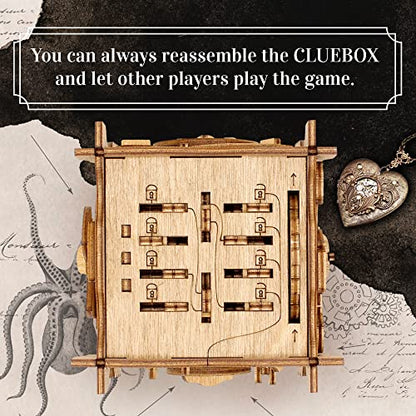 iDventure Cluebox Nautilus, Escape Room in a Wooden Puzzle Box for Adults - color: Nautilus