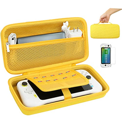 Aenllosi Hard Case for Logitech G Cloud Gaming Handheld, Yellow | Hard shell construction, Water-resistant design, Impact-resistant design, Protective case only - color: Yellow
